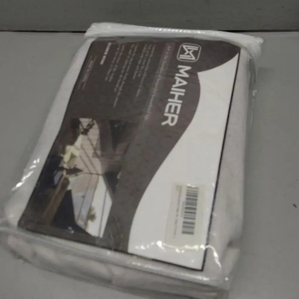 Brand New Maiher White Linen Texture Pinch Pleated Curtain 72